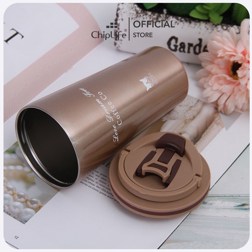 Ly giữ nhiệt khắc tên CO VACUMM CHIPLIFE LM5002 500ML - 3 màu