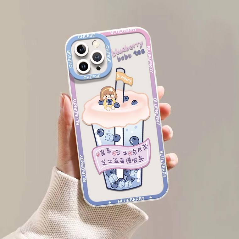 Ốp Điện Thoại Silicon TPU Mềm Trong Suốt Họa Tiết Dễ Thương Cho IPhone 14 13 12 Pro X XR XS Max 11 6 6S 7 8 14 Plus