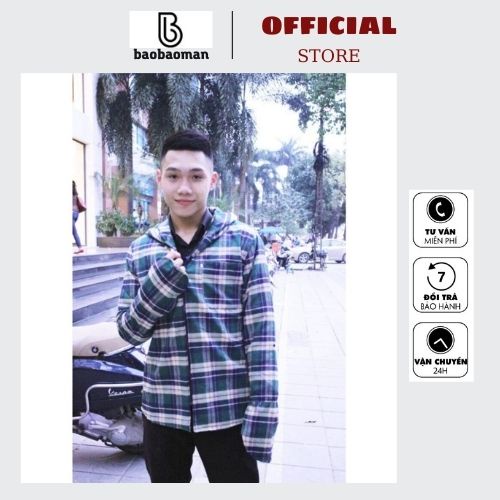 Áo Chống Nắng Nam ⚡️FREESHIP⚡️Áo Chống Nắng 1 lớp Kẻ Caro - Chất Liệu Kaki Mềm - Thoáng Khí Giá Sỉ Tại Xưởng BAOBAO
