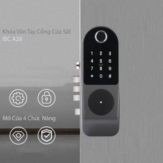 KHOÁ CỬA VÂN TAY. Mở bằng vân tay, thẻ từ, chìa khoá và app điện thoại (Bảo Hành 1 năm)