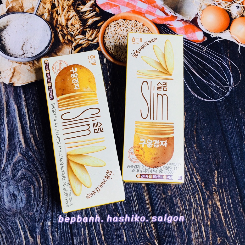 BÁNH KHOAI TÂY NƯỚNG HÀN QUỐC SLIM HỘP 80G