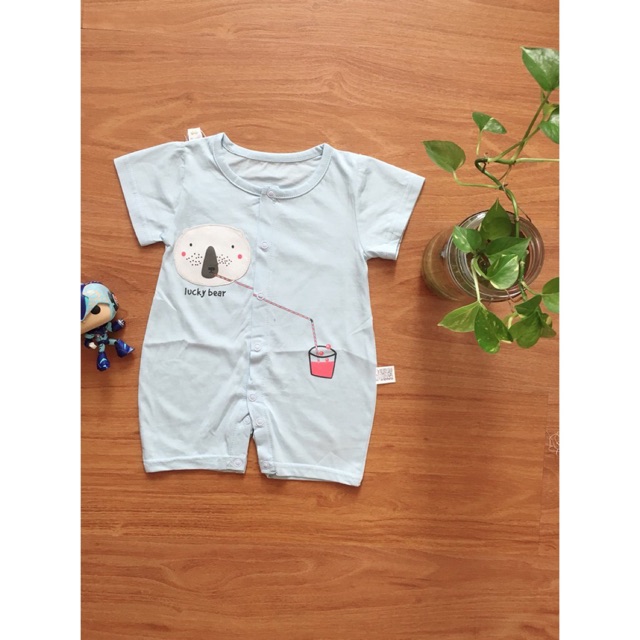 Bodysuit Cotton Hình Gấu Ngộ Nghĩnh