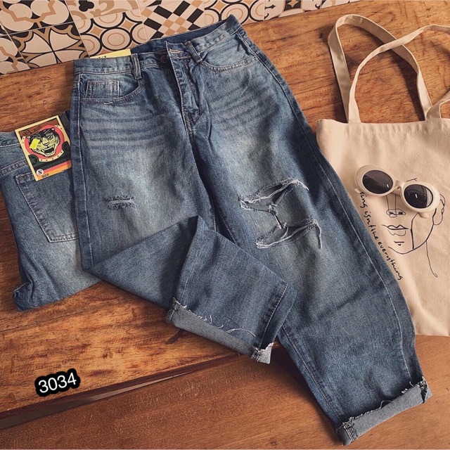 Quần Baggy Jeans Nữ Form Đẹp - 3034