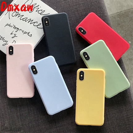 Ốp điện thoại silicone màu trơn ngọt ngào cho Samsung Galaxy A7 A9 A6 J8 A8 Plus 2018 A750 A60 M40 A40