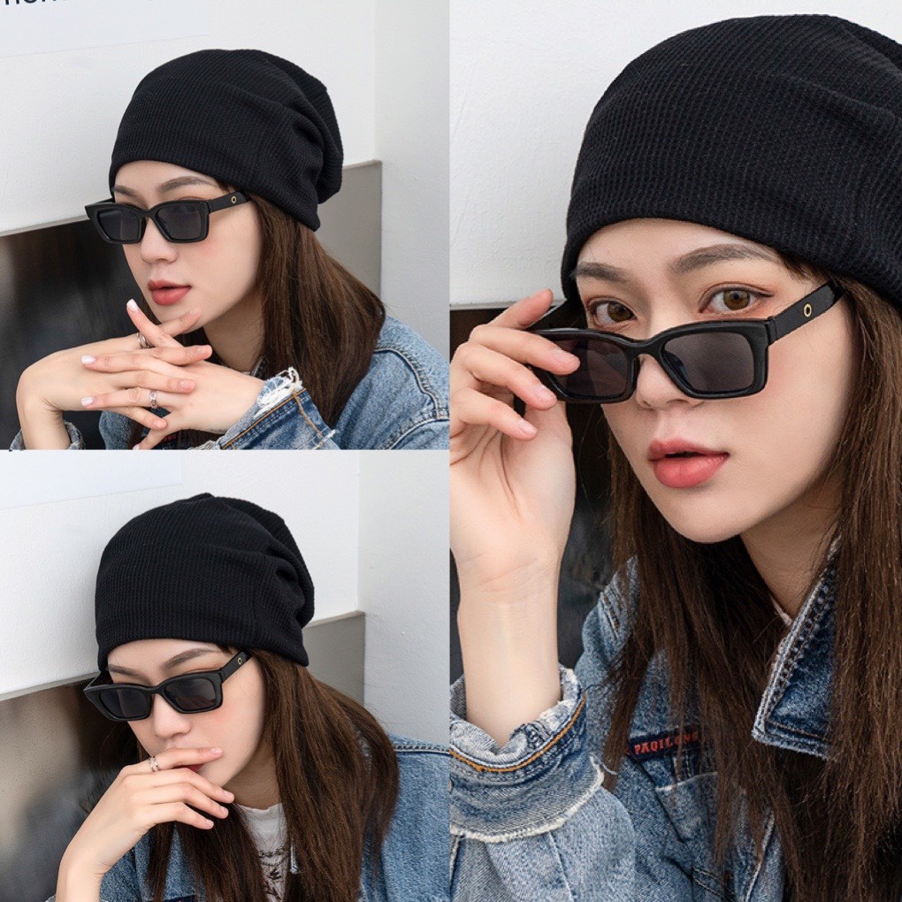 Kính râm UNISEX nam nữ khuyên tròn bản nhỏ Kính mát idol mẫu mới siêu xinh