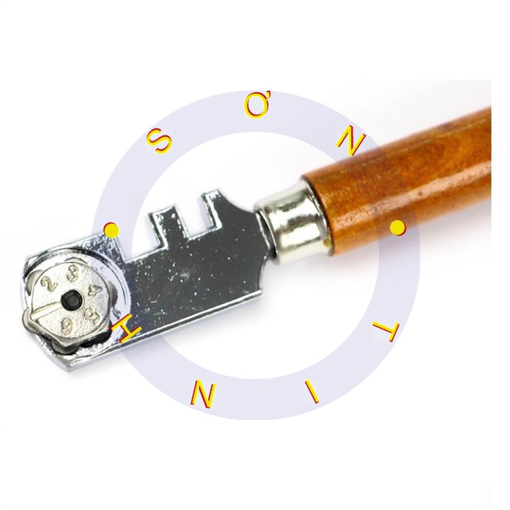 TOLSEN Dao cắt kiếng bẻ kiếng 6 lưỡi 130mm Glass Cutter 41030