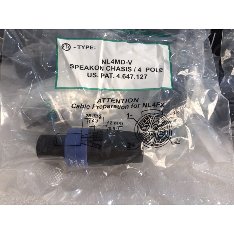 Jack Neutrik NL4FX cắm loa Sịn- Jack Loa nhập Taiwan