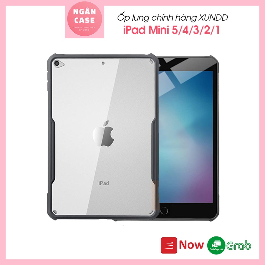 Ốp lưng XUNDD iPad Mini 4/5 (7.9') / iPad Mini 1/2/3 (7.9'), Mặt lưng trong, Viền TPU, Chống sốc