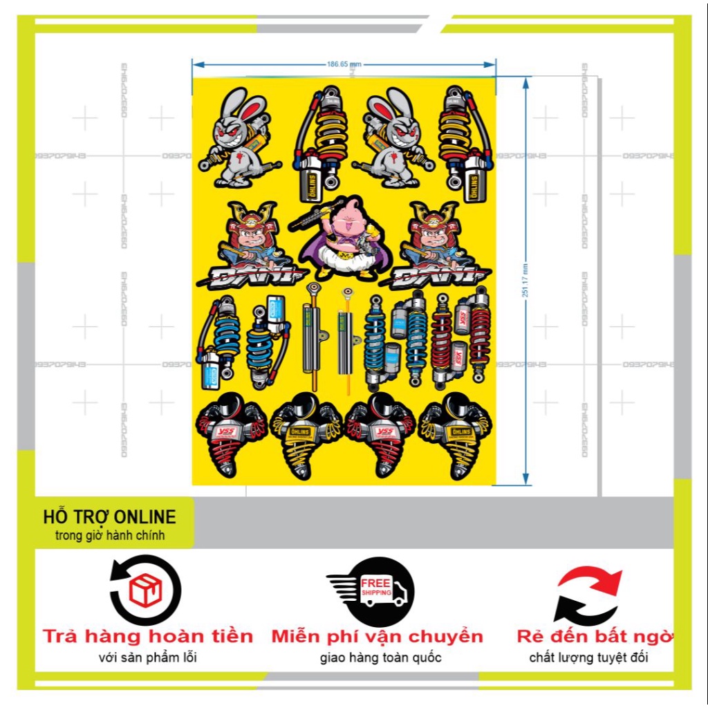 19 LOGO STICKER PHUỘC,THỎ, TRANG TRÍ - SHINDECAL2