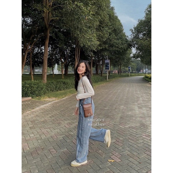 Áo croptop dài tay len mỏng cài cúc basic ( Ảnh thật ) | BigBuy360 - bigbuy360.vn