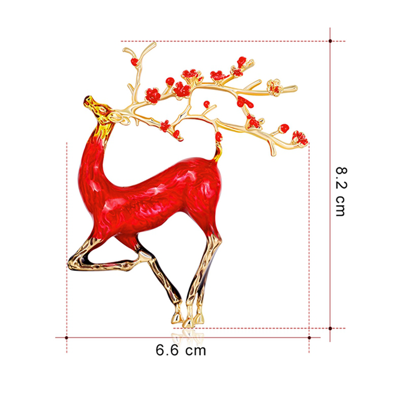 Ghim Cài Áo Hình Hươu Màu Sắc Thời Trang Cá Tính Dễ Thương