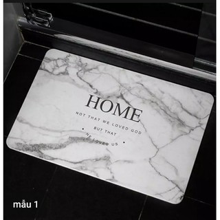 Thảm đá chùi chân thấm hút nhà tắm( thảm làm từ nguyên liệu tảo hóa thạch)