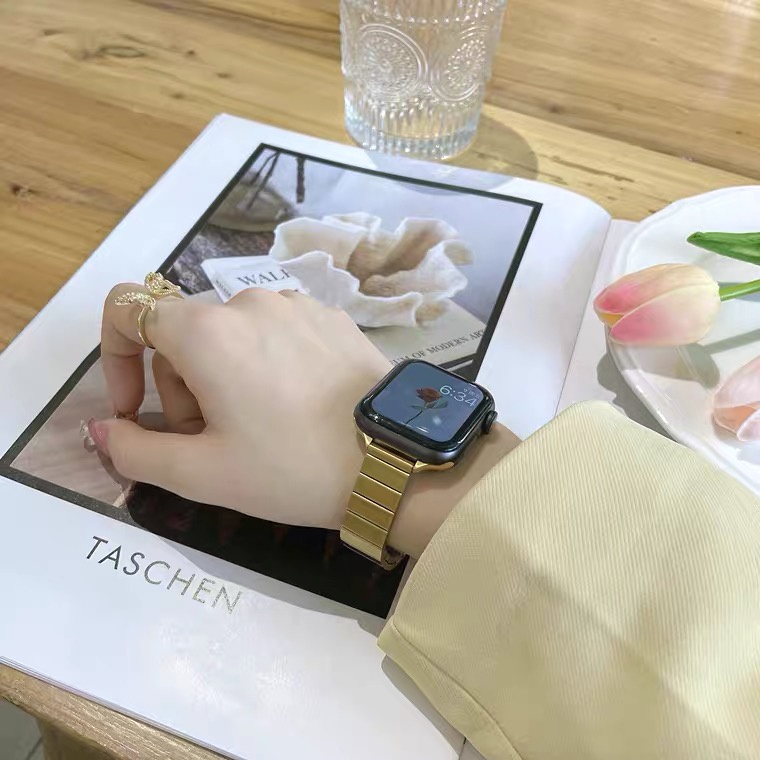 Dây đeo thay thế bằng kim loại mỏng 38mm/40mm/42mm/44mm thích hợp cho Apple watch 6/SE