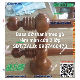Bass/giá đỡ thanh treo rèm màn cửa 2 lớp