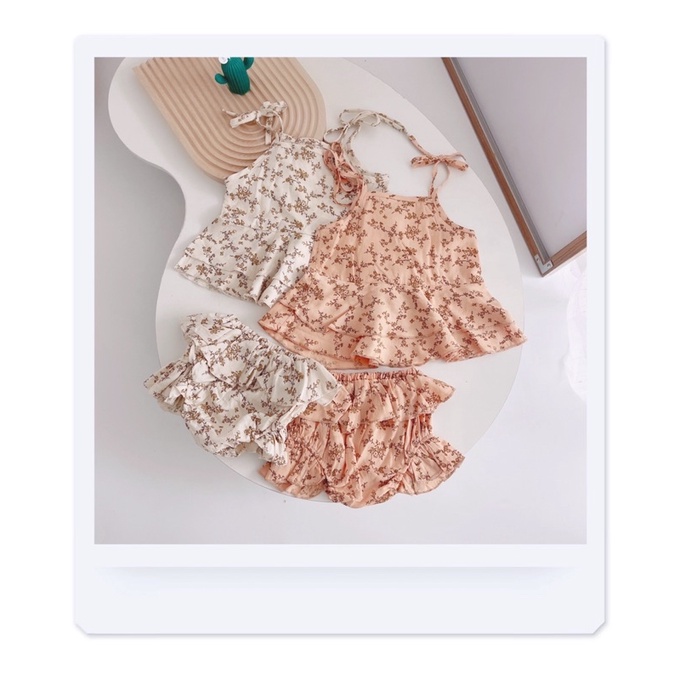 Bộ 2 dây hoa nhí mát mẻ cho bé gái (8-18kg)