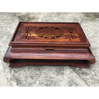 khay trà chân quỳ gỗ Cẩm