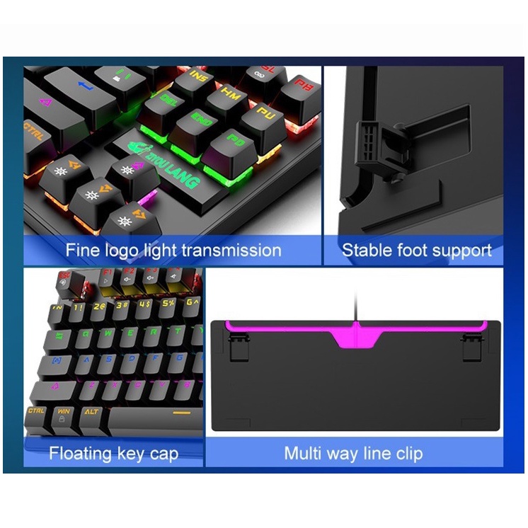 Bàn phím cơ K2 PRO Led RGB 10 chế độ cực đỉnh blueswitch chất lượng chính hãng BẢO HÀNH 12 THÁNG