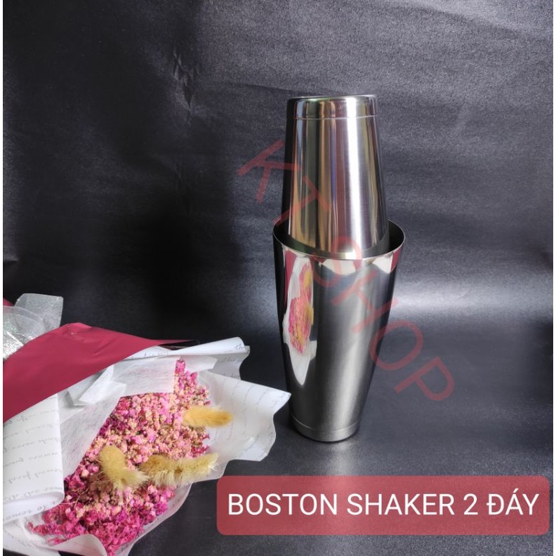 Bộ BOSTON shaker 2 đáy inox