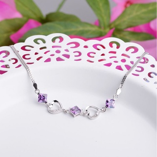 Combo 2 lắc tay bạc đính đá trẻ trung