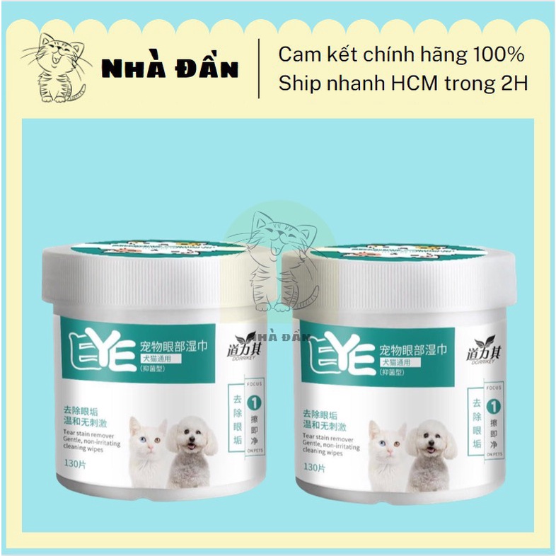 Khăn lau mắt chó mèo lô hội