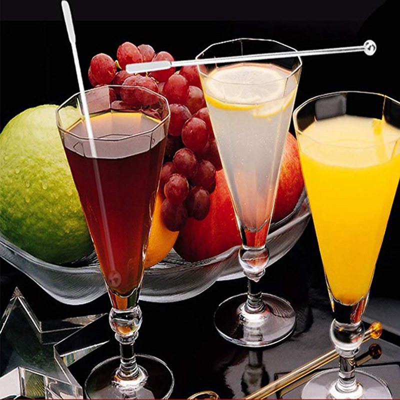 Set 5 Que Khuấy Đồ Uống Bằng Thép Không Gỉ