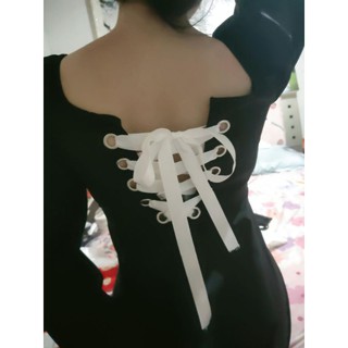 [ ORDER ] Váy đan dây lưng dài tay