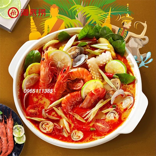 Gia Vị Lẩu Haidilao Thái Toyum Chua Cay 210g