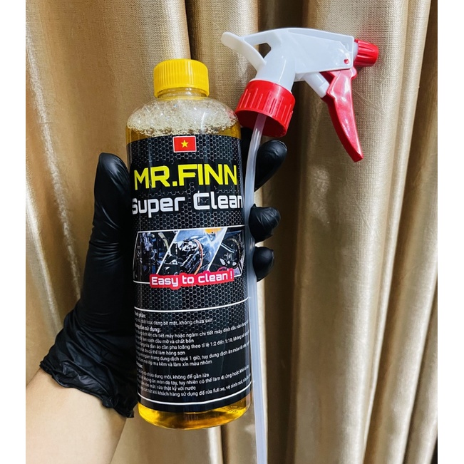 Dung dịch tẩy rửa đa năng Mr.Finn Super Clean 500ml,1L - Hàng Chính Hãng