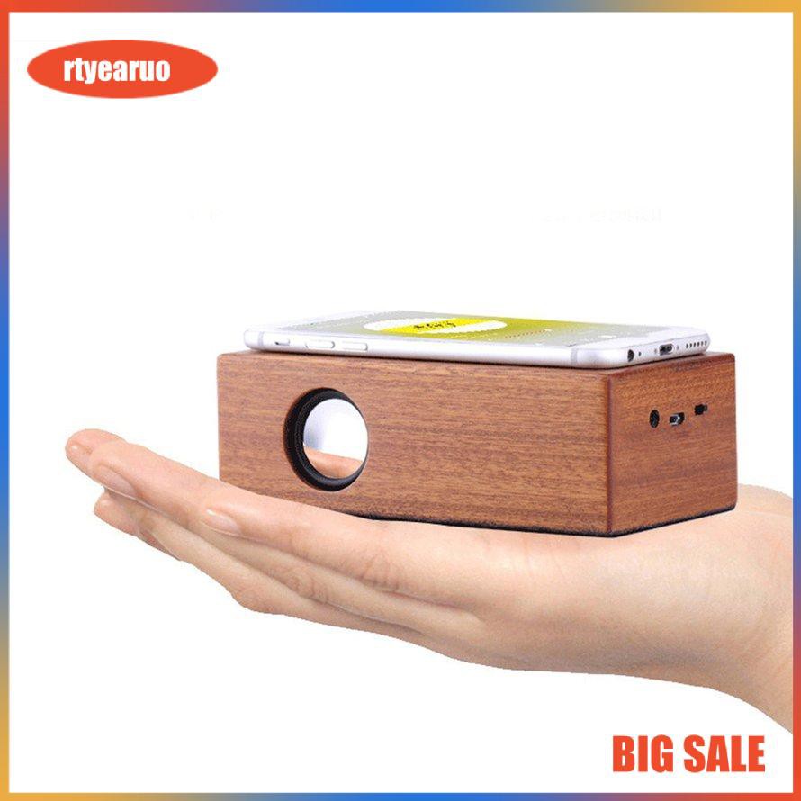 Portable Wooden Small Speaker Creative Small Gift Audio Retro Computer Speaker