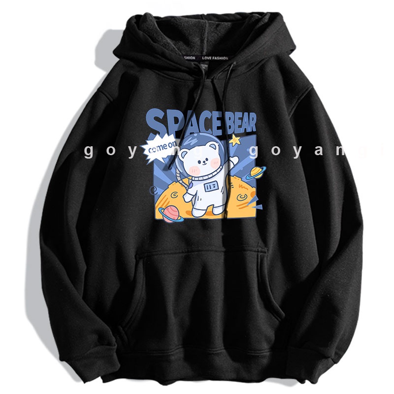 Áo Hoodie GYG Unisex Space Bear Form Rộng Oversize Phong Cách Hàn Quốc | BigBuy360 - bigbuy360.vn