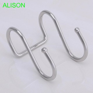 Móc treo thép không gỉ hình chữ S tiện dụng trong nhà tắm
