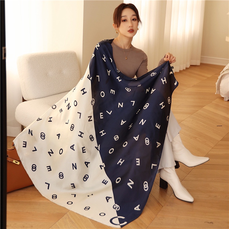 Khăn Choàng Cổ Vuông Vải Lụa In Họa Tiết Thời Trang WJ1014-116 Kích Thước 110x110cm