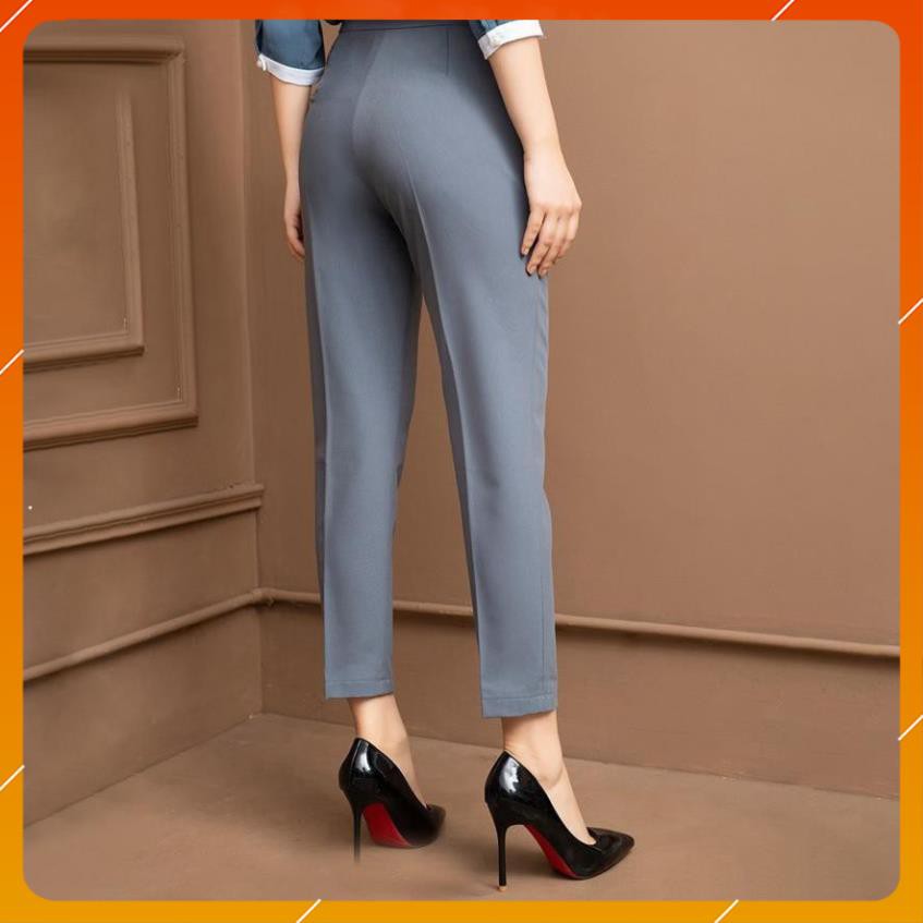 Quần tây nữ lưng cao [HÀNG THIẾT KẾ] Quần tây nữ công sở khoá sườn, Chất vải tuyết mưa mềm mịn lên dáng cực xinh | BigBuy360 - bigbuy360.vn