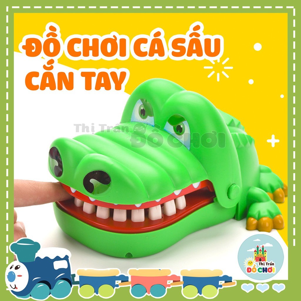 Đồ chơi khám răng cá sấu cắn tay vui nhộn cho bé giải trí giúp phát triển khả năng phản xạ cho bé