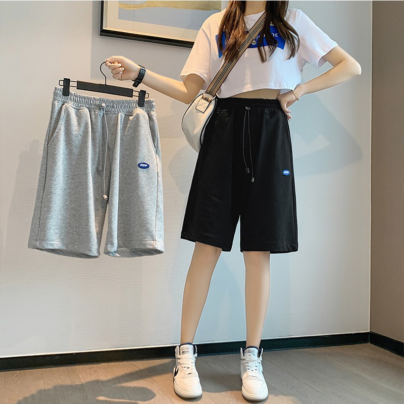 Quần short thể thao ZHELIHANGFEI ống rộng chất liệu cotton thời trang mùa hè oversize cho nữ