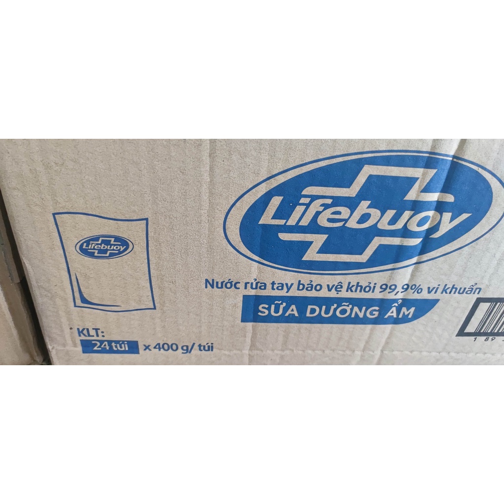 Nước rửa tay lifebuoy 400g túi xanh chăm sóc da (Mẫu mới)