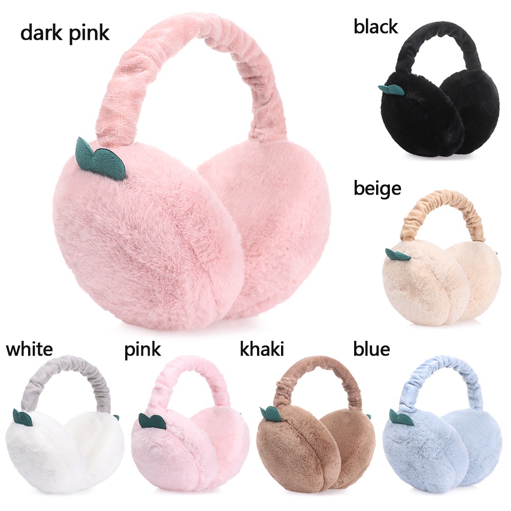 Phụ Kiện Chụp Tai Giữ Ấm Bằng Lông Nhung Nhiều Màu Sắc Thời Trang Thu Đông Có Thể Gấp Gọn Thoải Mái Cho Nữ