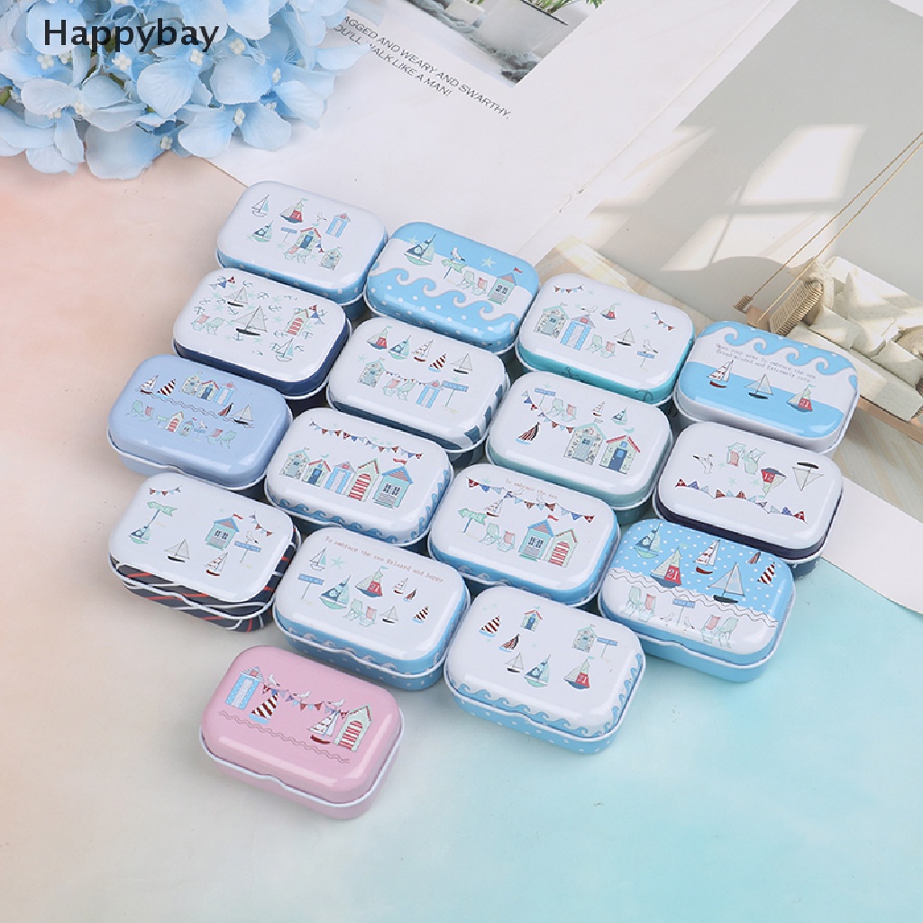 Hộp thiếc mini in hình đựng vật dụng mỹ phẩm tiện dụng