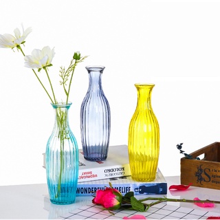 (Tặng nơ) Lọ hoa thủy tinh cao cấp lục bình phong cách Bắc Âu cao 25cm cực sang trọng, trang trí, hoa để bàn