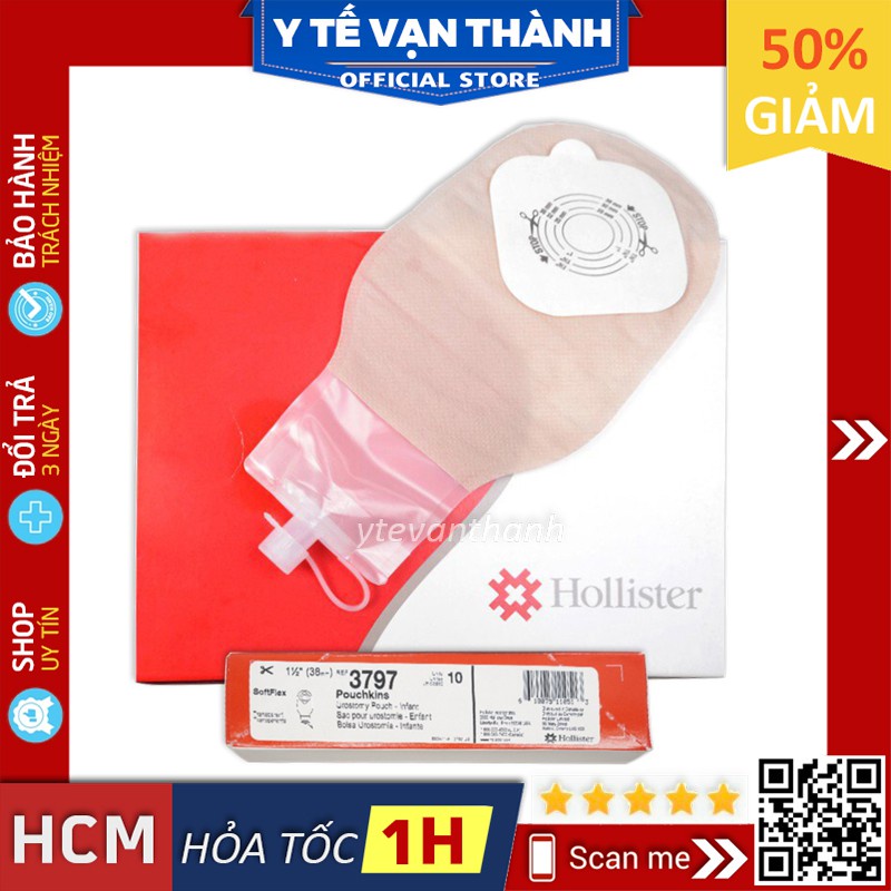 ✅ Túi Nước Tiểu 1 Mảnh- Hollister 3797 (Cho Trẻ Trên 4 Tháng Tuổi) -VT0773 | Y Tế Vạn Thành