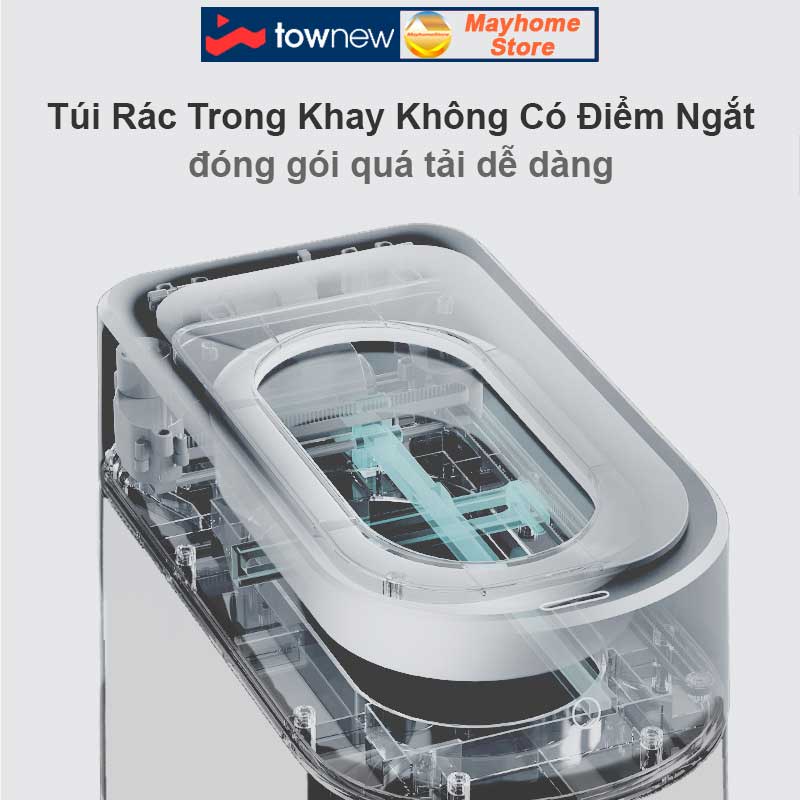 Khay Túi Rác Xiaomi Townew T3 Túi Liền Dài 9m Có thể đóng túi 25 đến 30 lần bảo vệ môi trường
