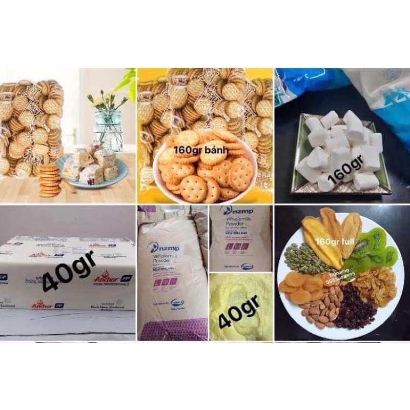 Bánh quy bông tuyết VN gói 500g kèm công thức