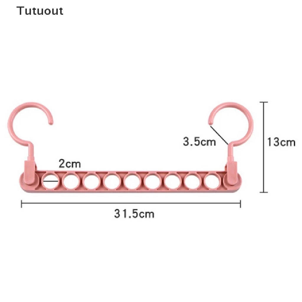 Móc treo quần áo 9 lỗ có thể xoay đa dụng