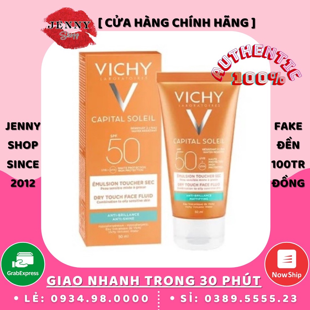 Kem Chống Nắng Vichy Ideal Soleil SPF50 50ml Mẫu Mới Nhất