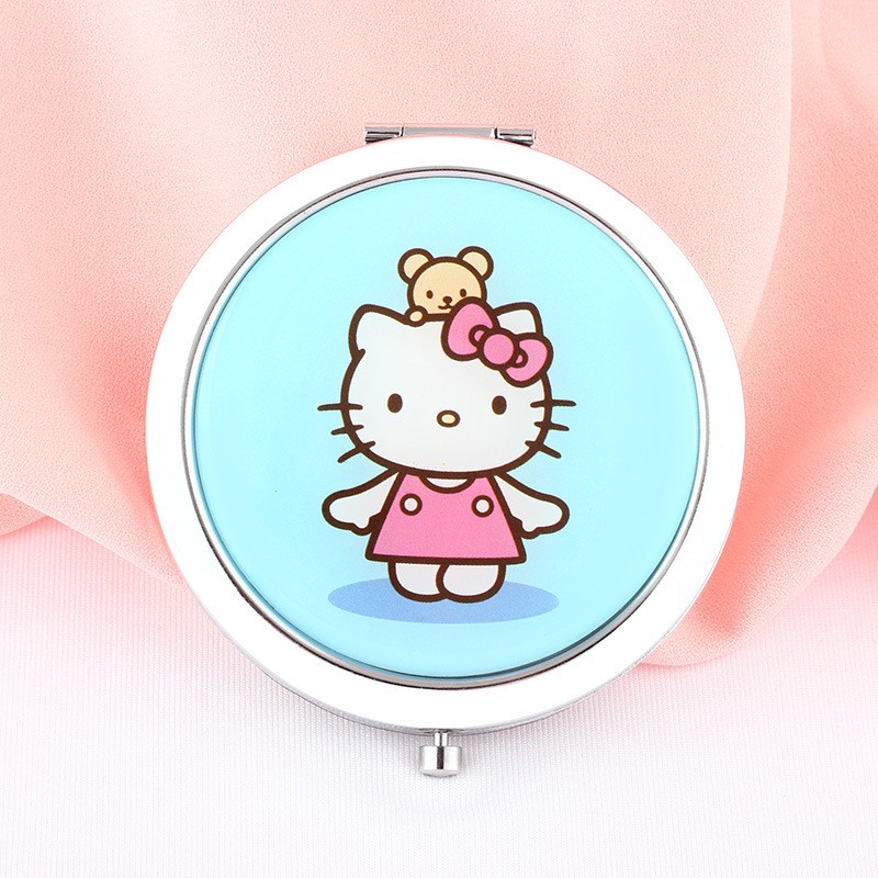 Gương gập tròn Hello Kitty đứng 7cm