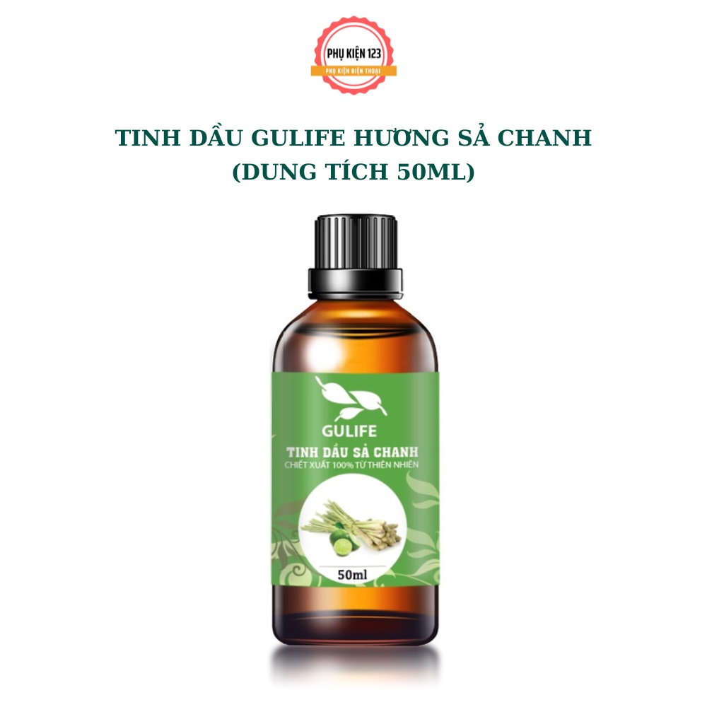 Tinh dầu sả chanh chiết xuất từ thiên nhiên GULIFE - giảm căng thằng thơm phòng và thư giãn