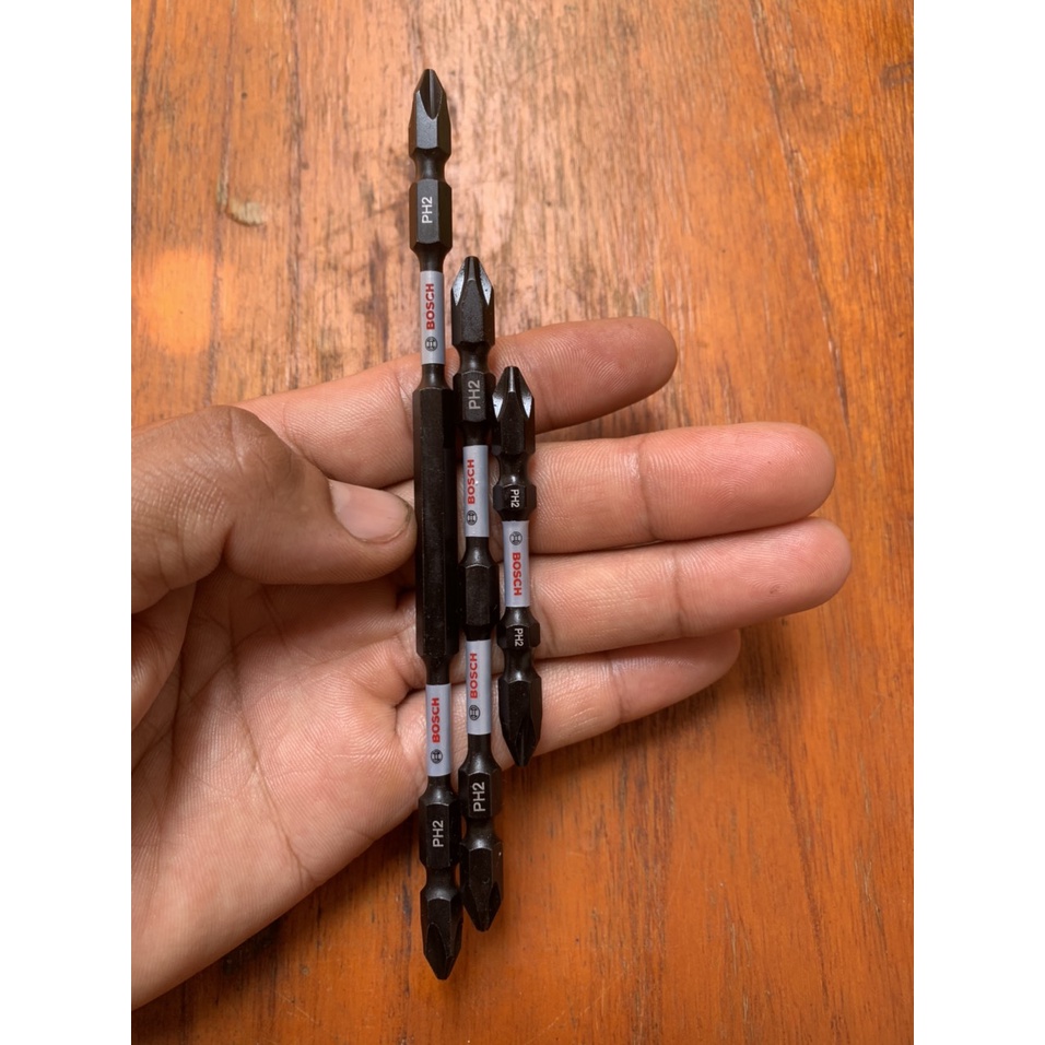 Bộ 1 mũi vít 2 đầu PH2-PH2 150mm , 1 mũi vít 2 đầu PH2-PH2 110mm , 1 mũi vít 2 đầu PH2-PH2 65mm Bosch chính hãng có từ