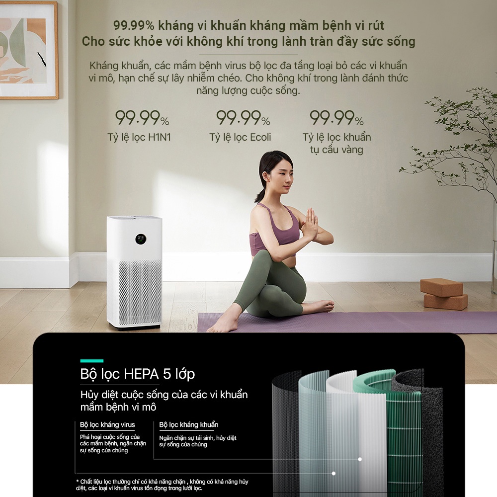 Máy lọc không khí Xiaomi Air Purifier 4 Lite/ Xiaomi 4