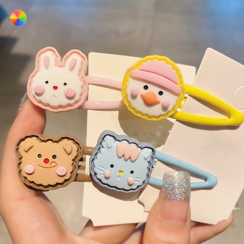 Kẹp tóc công chúa họa tiết hoạt hình dễ thương cho bé gái