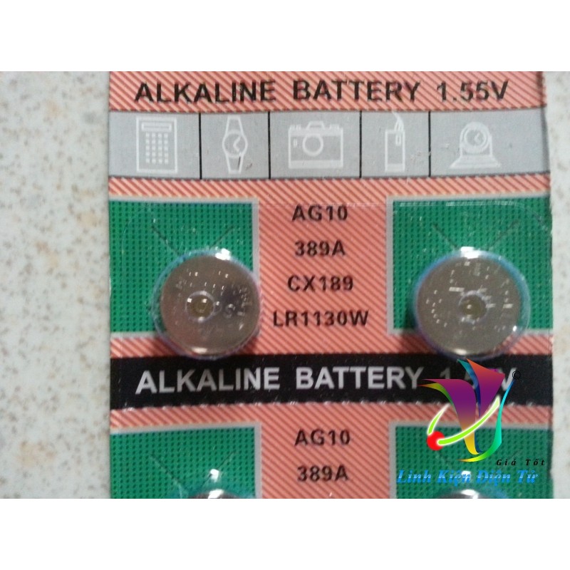 Pin AG10, 389A, CX189, LR1130W